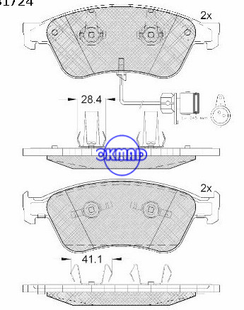 AUDI A6 A8 A6 Avant A6 Allroad 6L Saloon VOLKSWAGEN PHAETON brake pad FMSI:D1024-7928/D1117-7928 OEM:4E0 698 151 WVA:23885/7/23896,F1024